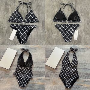 Sexy Backless One Piece Swimwear Halter Bikinis Summer Designer Women Swim Biquinis Set Quick Dry Pad Swimsuit Beach Wear