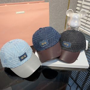 Designer hat mens winter hat designer caps Italian trendy winter baseball cap casual denim style Wool men's and women's hats 18 designs M letters bonnet casquette