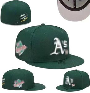 Erkekler Beyzbol Oakland Boyut Snapback Hats Classic Sox Royal Hip Hop Sport Caps Chapeau Gri Kalp Serisi 