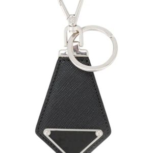 Designer Key Ring Unisex Black Key Chain Accessories P Keychains Letter Luxury Pattern Car Keychain Gifts Lanyards For Key Bag Llavero