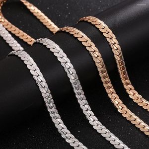 Correntes Hip Hop punk 3mm de aço inoxidável Swag Twist Rape Chain Charclace para homens homens Acessórios de jóias de moda de cor dourada