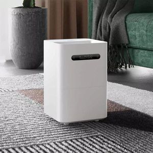 Freeshipping evaporativ luftfuktare 2 lågt brus 99% antibakteriell smart skärmdisplay Arom Diffuser App fjärrkontroll 4L GFFFW