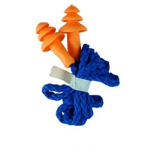 Authentic Soft Silicone Corded Ear Plugs with Rope Noise Reduction Christmas Tree Earplugs Protective Earmuffs BJ