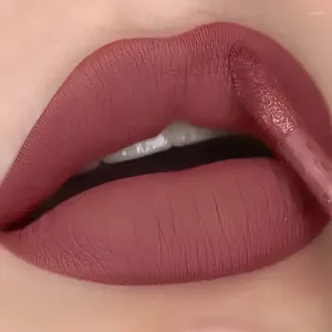 LIG BLISS MATTE Nude Velvet Neasturizing Waterproof, trwał seksowne czerwone różowe odcienie płynne makijaż makijażu Kosmetyki