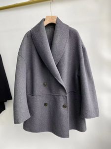 Toteme Women's Wool Double-Breasted Midi Coat