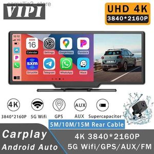 CAR DVR DASH CAM 10.26 INCH 4K 2160P CAR DVR CARPLAY Android Auto Video Drive Recorder Stream Dashcam Truck Car Camera 5G WiFi GPS AUX Q231115