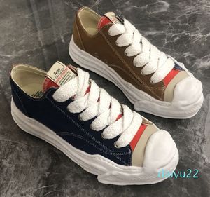 Mmy Maison Mihara Yasuhiro Schuhe Leinwand Sneaker Schwarz weiß grau gelber Herren Trainer Outdoor Schuhdesigner