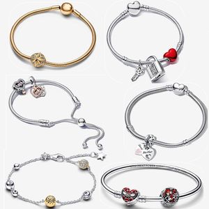 designer armband för kvinnor smycken julklapp diy fit pandoras spindel charm armband set armband halsband örhängen klavikel kedja hänge med låda grossist