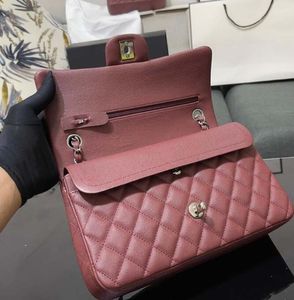 Omuz çantaları Messenger çanta tasarımcısı çanta çift katmanlı çanta lüks tasarımcı 25cm 30cm gerçek deri koyun derisi tüm siyah cüzdan kapitone çanta omuz