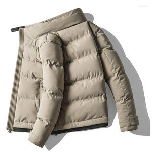 Piumino da uomo YASUGUOJI Parka da uomo cappotti 2023 giacca invernale caldo cappotto imbottito in cotone classico colletto in pile casual