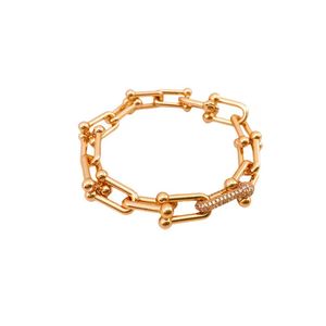 Bracciale T Bracciale con diamanti Bracciale firmato U Bracciale a ferro di cavallo con moissanite Bracciale amante Bracciale amante in oro Gioielli da donna Bracciale amante