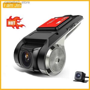 Araba DVR Araba DVRS 1080p Full HD Araba Dash Camer Recorder android Dashcam Blackbox Adas Gece Görüş Döngüsü Kayıt Sürücü Video Kaydedici Yüksek Kalite Q231115