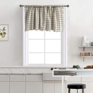 Cortina 1 painel cortinas de camada curta para a cozinha sala de jantar quarto quarto janela de vida decoração de casa pequena café