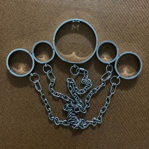 Brinquedos adultos algemas de aço inoxidável ajustável metal bondage algemas tornozelo punhos pescoço colar para fetiche bdsm escravo roleplay grilhões 18 231115