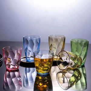 Muggar 310 ml Vattenkoppsaftglasögon Lätt att rengöra antislidning Dricker TEA Milk Beer Transparent Cups Bar Party Tools Tools