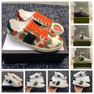 Designer Skate Double ggity shoes mens women Sports Trainers shoes Tiger Embroidered White Green Red Stripes ace sneakers Unisex Walking outdoor Board shoe with box