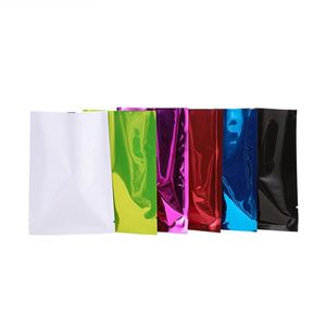 8x12cm Großnahrungsmittelpaket Aluminiumfolie Verpackungsbeutel 200 teile/los Kaffee Tee Vakuumbeutel Heißsiegelbare Mylar-Tasche Akpgg