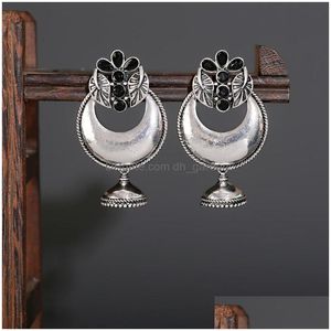 Dangle Chandelier Vintage Round Wave Drop Earrings For Women Ornaments Retro Charm Elegant Statement Bijoux Deliver Dhgarden Dhxho