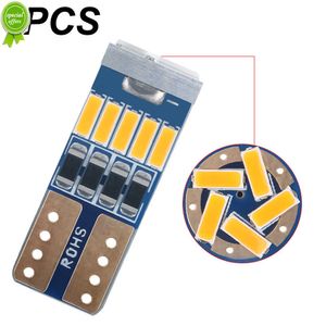 Новый 1pcs светодиод W5W T10 Светодиодный сигнальный лампа 501 194 лампочки 4014SMD зазор