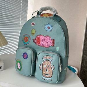 designer bag tote bag Luxury and fashionable backpack with printed trendy patterns traveling bags perfectly reproduced