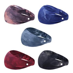 LU Fashion Yoga Tie-Dye Hair Bands pannband Kvinnor Fitness som kör svett Absorberande ll Högkvalitativ C123A