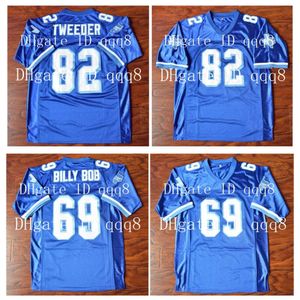 SL 69 Billy Bob Jersey 82 Charlie Tweeder 4 Jonathan Moxon West Canaan Coyotes Varsity Blue Football Movie Version Jerseys Size S-XXXL