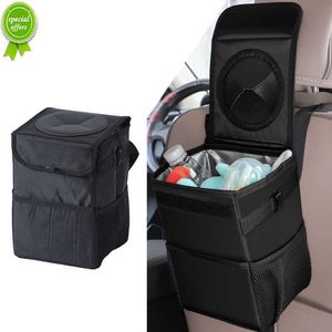 New Waterproof Oxford Cloth Car Trash Can Car Bin Seat Back Garbage Dump Auto Organizer Car Accessories Interior