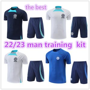 2022 2023 Inter Short Tracksuit Milans Jerseys Set LaUtaro Chandal Futbol Soccer Milano Treinamento de Milano 22 23 CAMISETA DE POT