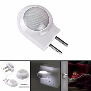 Gece Işıkları Mini LED Salyangoz AB/US Fiş Işık Otomatik Lamba Bebek Çocuk Yatak Odası için Yerleşik Sensör Kontrol Duvarı