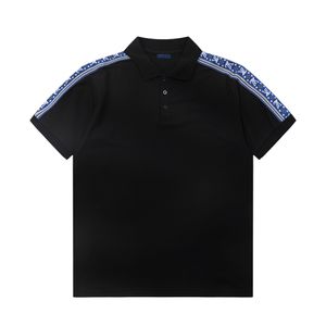 2NEW 패션 런던 영국 폴로 셔츠 셔츠 남성 디자이너 폴로 셔츠 하이 스트리트 자수 인쇄 티셔츠 남성 여름면 캐주얼 티셔츠 Q07