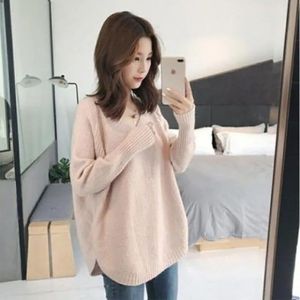 Women's Sweaters Fashion Solid Color Asymmetrical Casual Sweaters Female Clothing Autumn Winter Loose All-match Pullovers Irregular Tops 231115