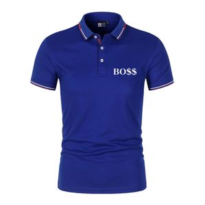 Sommargolfsport Ny snabbtorkande pikétröja för män BusinessCasual kortärmade pikétröjor Bekväma t-shirts som andas
