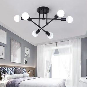 Lustre criativo moderno de led, iluminação quente, romântico, minimalista, para quarto, personalidade, sala de estar, sala de jantar, lâmpada de teto