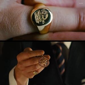 Cluster Rings Kingsman Ring The Secret Service Custom Signet For Men Women Cosplay S925 Sliver Color Brass Gold Free Engrave