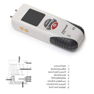 Бесплатная доставка Ручной Ht-1890 Цифровой дифференциальный манометр Барометр Профессиональный цифровой измеритель давления воздуха Манометр Hvac Nahso