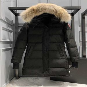 Piumino da donna Parka Designer Canadian Goose Versione di media lunghezza Puffer Giacca da donna Inverno Spessa Cappotti caldi Antivento Streetwear C1pvuc