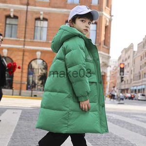 Down Coat Children Boy Winter Down Jacket Waterproof Hooded Long Boy Winter Ytterkläder Coat 5-14 Years Kids Tonåring Boy Parka Outfit J231115