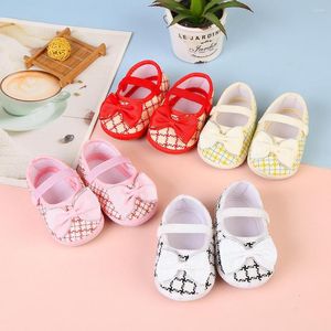 First Walkers Borns Fashion Bow Casual Shoes Princess Soft-soled Sneakers 0-12 Months Baby Bed Walking