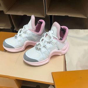 Designer Donna Scarpe casual Archlight Pelle di vitello Maglia Lacci con fiocco Suola rimbalzante Sneakers Luxurys Moda Scarpe sportive da donna Taglia 35-41 14