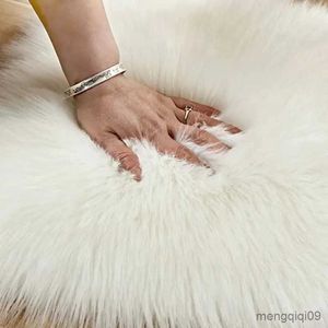 Carpet 30x40cm Heart Shaped Fluffy Rug Shaggy Wool Carpet Sofa Cushion Living Room Bedroom Decorative Floor Mats