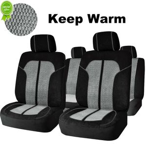 New AUTOPLUS Universal Warm Winter Car Seat Covers Velour With 4mm Sponge Fit for most Car Suv Truck Winter Car Accessories Interior