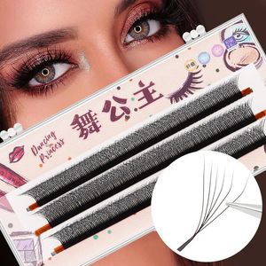 Cílios postiços QSTY YY Extensões de cílios 2D4D5D6D Fãs pré-fabricados Cílios em forma de dicas Volume Lash D Curl 814mm Mix 231115