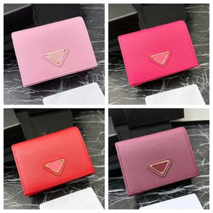 Key Wallets Coin Card Holder Pink Purse Classic Designer Bags Coin Purses Designer Short Small Wallets Genuine Leather Branded Bags For Women Casual Luxury Bag