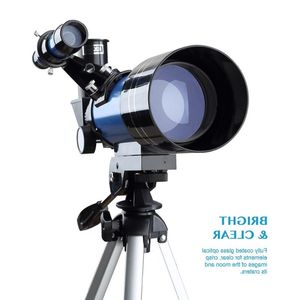 FreeShipping 70300 Telescope for Beginner with Tripod Phone Adapter 15X Erecting Eyepiece 3X Barlow Lens for Moon Watching Kids Gift Oungu