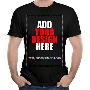 Erkek Tişörtleri Kendi Tasarım Markası ve Resim Özel Tshirt Erkekler ve Kadınlar Diy pamuklu tişört Sıradan tişört üstleri tee 230414