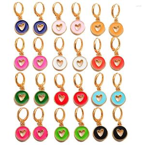 Dangle Earrings Peixin 3 Pairs Colorful Love Heart Enamel Drop For Women Sweet Cute 2023 Party Jewelry Gifts Girls