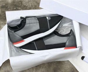 Projektant marki mody Sneaker Men kobiety swobodne buty oryginalne skórzane siatki spiczasty butów wyścigowych hurtowo tani trenerzy na zewnątrz EU35-46