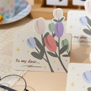 10PC Greeting Cards Invitation Greeting Cards Happy Birthday DIY Decoration Information Cards Blank Folding Cards 231115