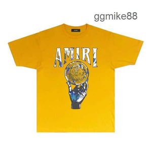 Amirs Erkek Tasarımcı Tişörtleri Erkekler Gömlek Erkekler Kadınları Bir Miri Splash Boya Tshirt Etiketi Tam Hip Hop Yüksek Sokak Gömlek Etiketi Tam S/XXL 3C57