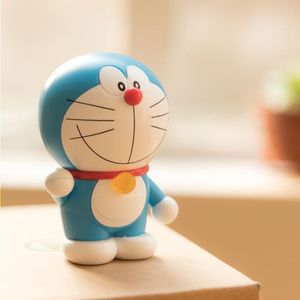 Freeshipping New Rock Doraemon Mini altoparlante Bluetooth Robot Cat Doll Lettore musicale wireless portatile Decorazione desktop regalo Vlagl